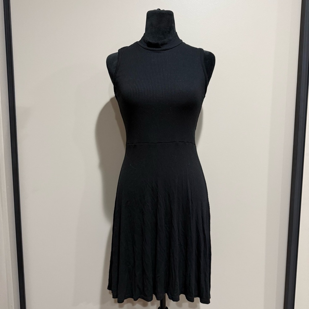 Maurices Black Ribbed Midi Dress